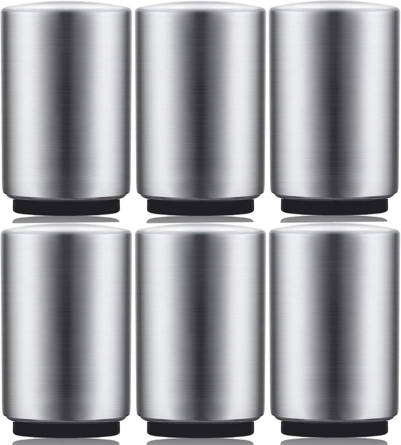 Swaytail 6 Pack Premium Beer Bottle Opener (Silver), Automatic Bottle Openers, Stainless Steel Push Down Beer Opener, No Damage to Bottle Cap, Portable Pop the Top Bottle Opener for Home Bars Camping Party - Image 1